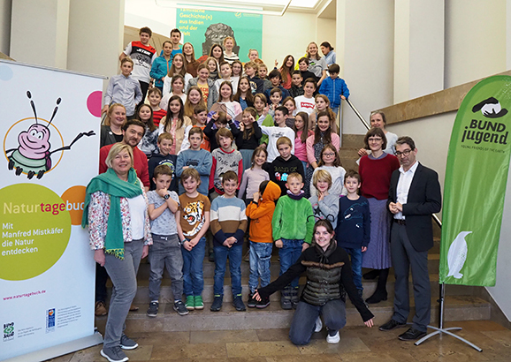 03 Die erstplatzierten Kinder beim 30 Naturtagebuch Landeswettbewerb Foto Marlene Kirschbaum BUNDjugend BW