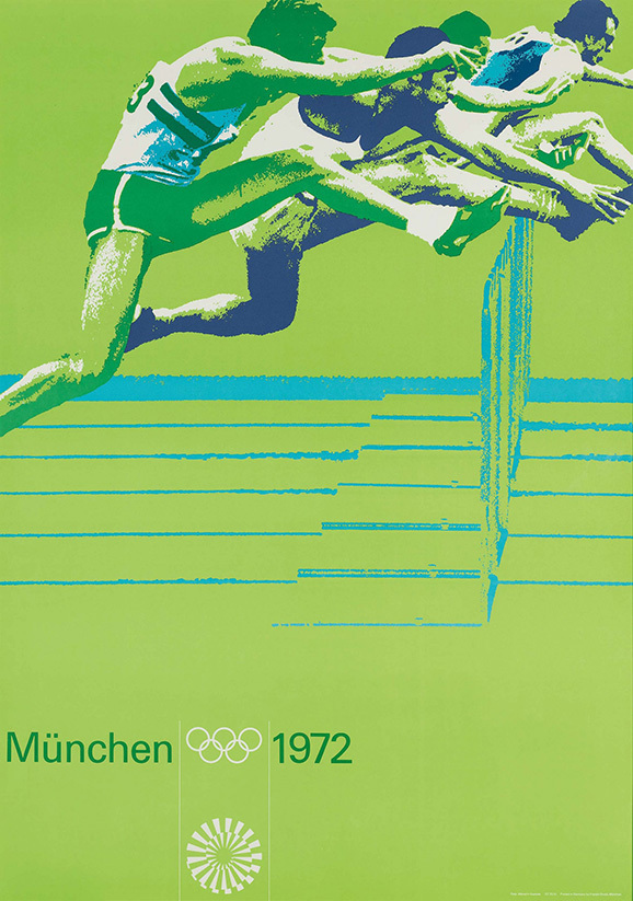 10Otl Aicher und Mitarbeiter Olympische Spiele 1972 Muenchen Entwurf 1970 71 Florian Aicher HfG Archiv Museum Ulm scaled