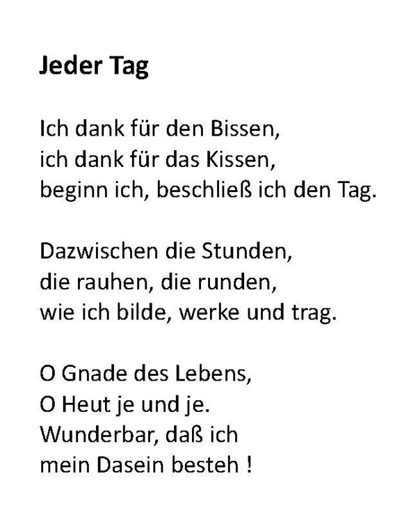 14 Jeder Tag