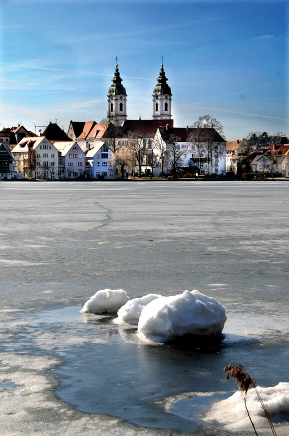 Stadtsee Eis Schnee 2