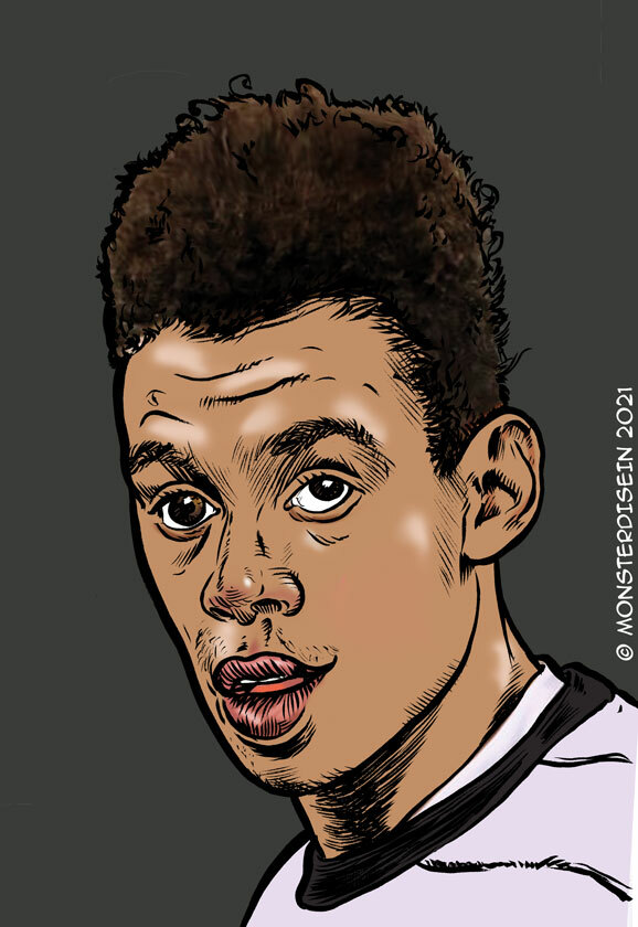 Jamal Musiala Karikatur RED