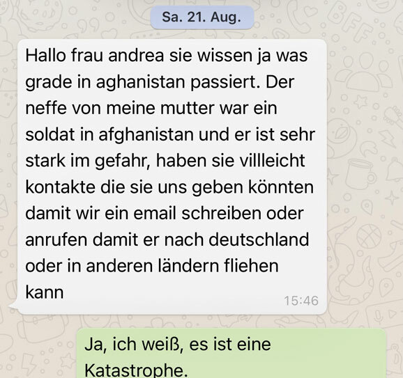 Afghanen in Deutschland sorgen sich um ihre Angehoerigen be