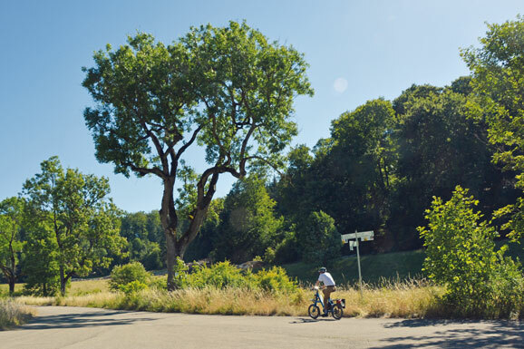 Autofreie Radwege auf dem ehemaligen Truppenuebungsgelaende