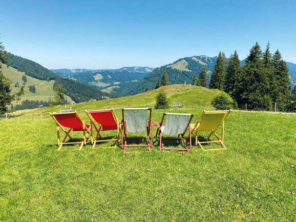 An der Alpe Oberstieg sitzen Sie in der ersten Reihe