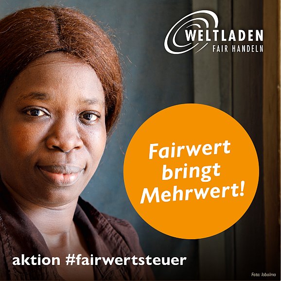 Fairwertsteuer, sharepic Elsie Amomoo aus Ghana