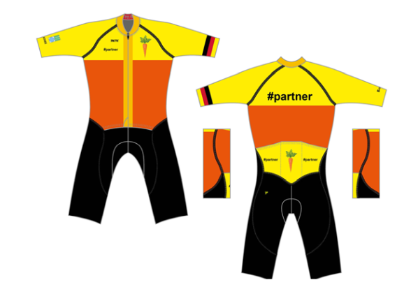 Das Renntrikot mit Platz fuer Sponsoren 578
