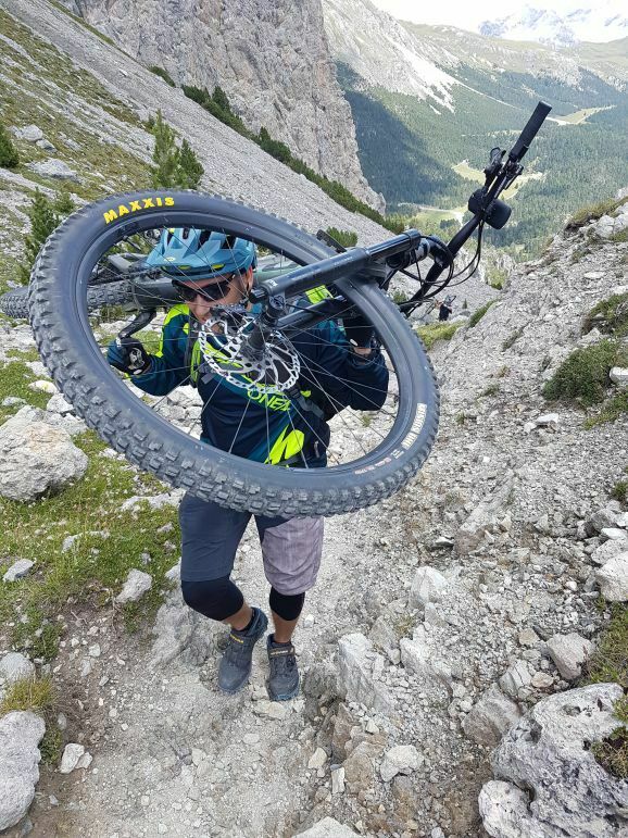 MTB Trail heisst auch mal tragen
