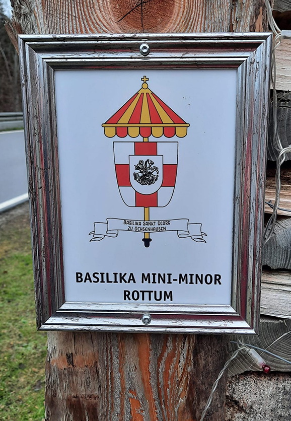 Die Urkunde mit dem Wappen des Hl