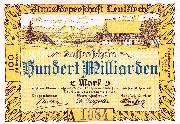 Notgeld Oberamt Leutkirch 1923 Stadtarchiv Leutkirch